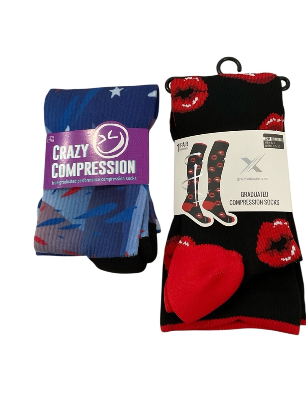 Compression socks bundle of two pairs of